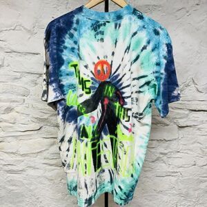 2018 Travis Scott Lg Astroworld Cactus Jack Tie Dye Dual Side Tour T Shirt